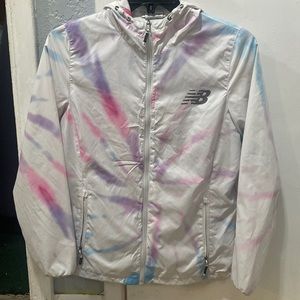 Multi color rain jacket